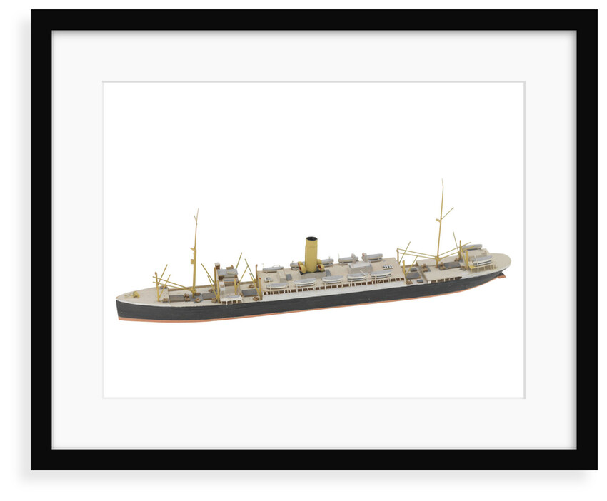 Waterline model; Miniature model by Reginald Carpenter