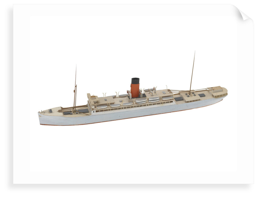 Waterline model; Miniature model by Reginald Carpenter