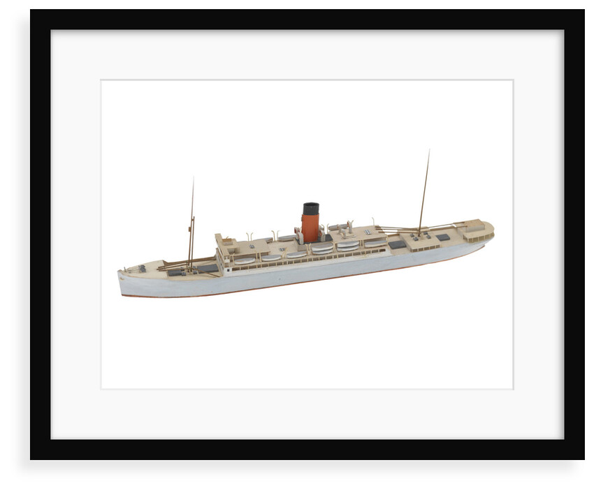 Waterline model; Miniature model by Reginald Carpenter
