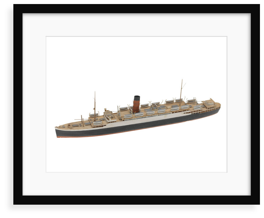 Waterline model; Miniature model by Reginald Carpenter