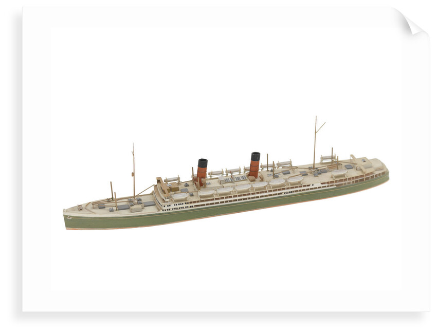 Waterline model; Miniature model by Reginald Carpenter