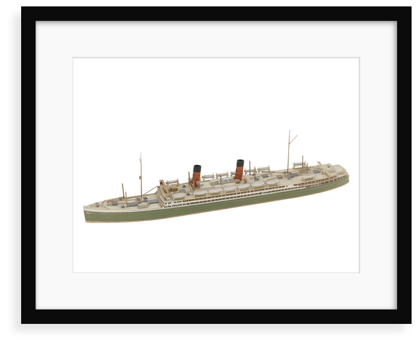 Waterline model; Miniature model by Reginald Carpenter
