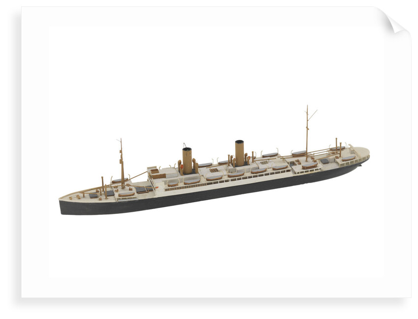 Waterline model; Miniature model by Reginald Carpenter
