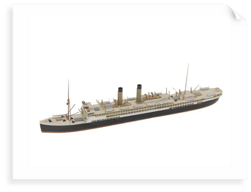 Waterline model; Miniature model by Reginald Carpenter