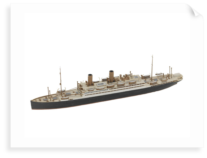 Waterline model; Miniature model by Reginald Carpenter