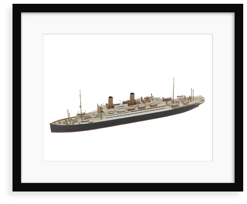 Waterline model; Miniature model by Reginald Carpenter
