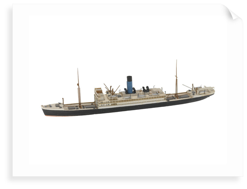 Waterline model; Miniature model by Reginald Carpenter