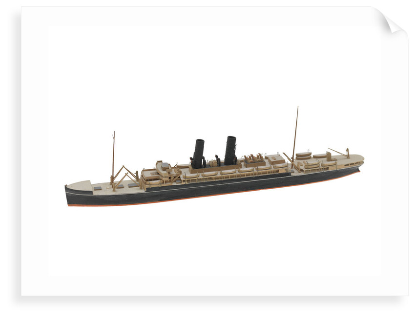 Waterline model; Miniature model by Reginald Carpenter