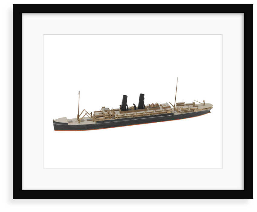 Waterline model; Miniature model by Reginald Carpenter