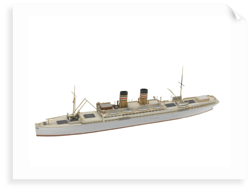 Waterline model; Miniature model by Reginald Carpenter