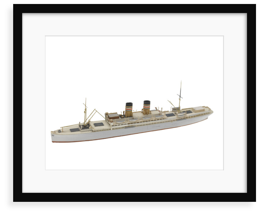 Waterline model; Miniature model by Reginald Carpenter
