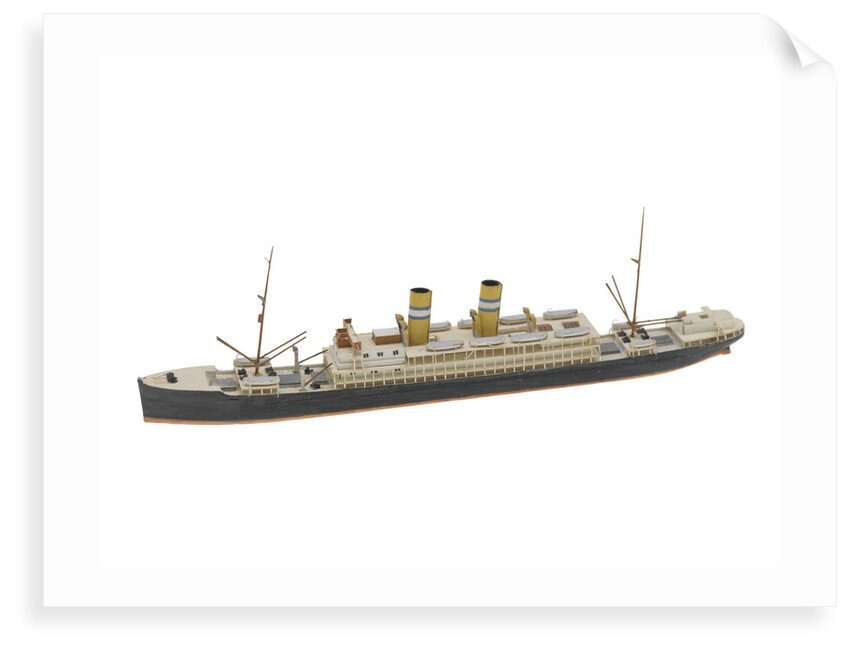 Waterline model; Miniature model by Reginald Carpenter