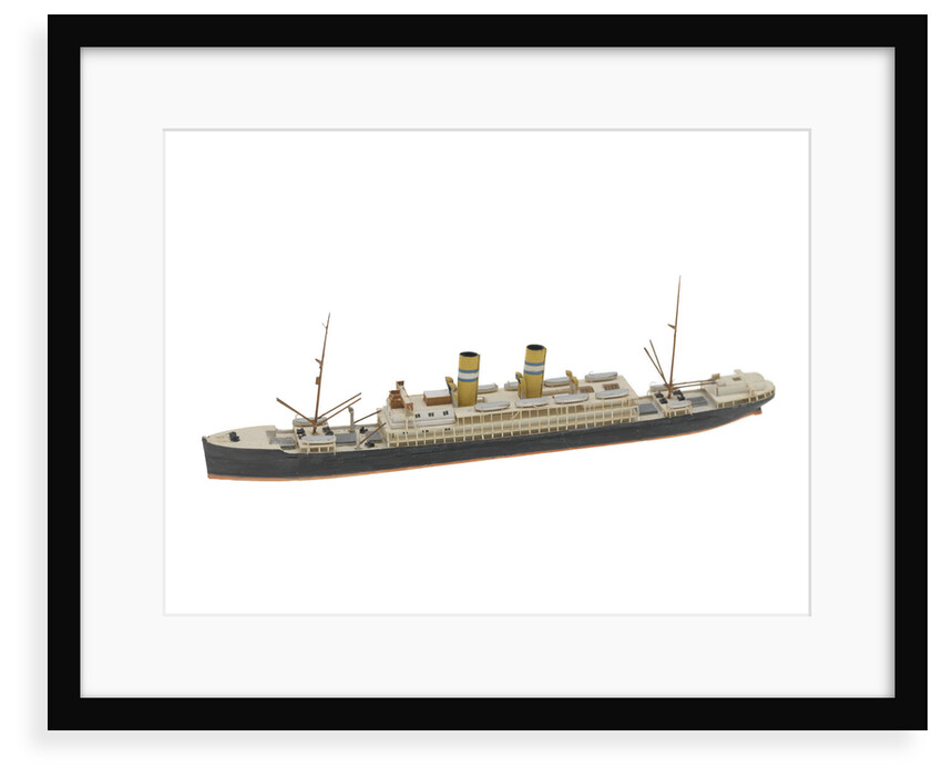 Waterline model; Miniature model by Reginald Carpenter