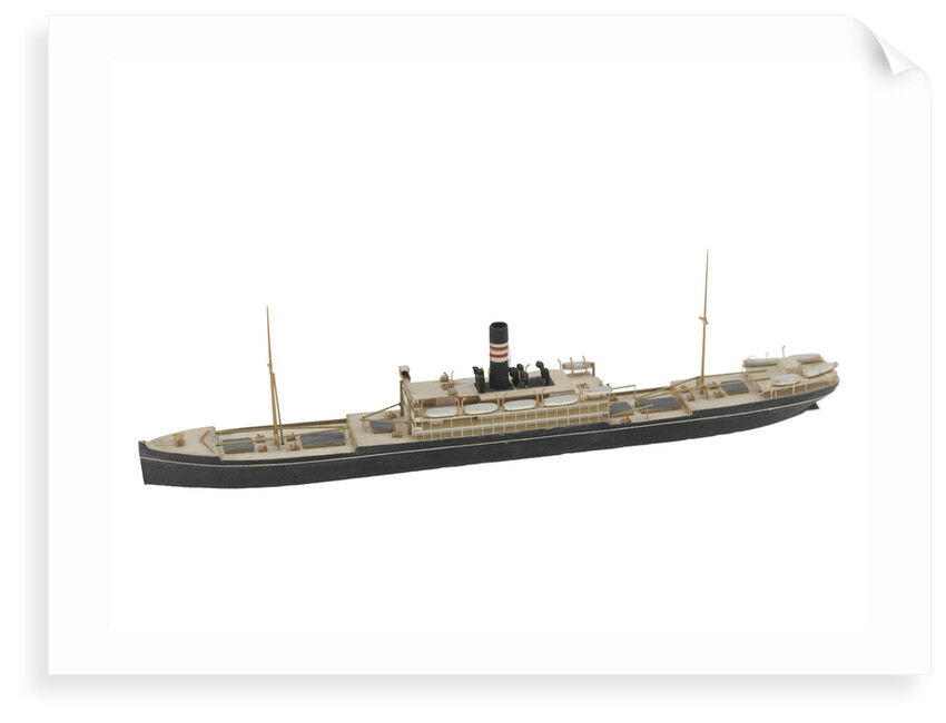 Waterline model; Miniature model by Reginald Carpenter