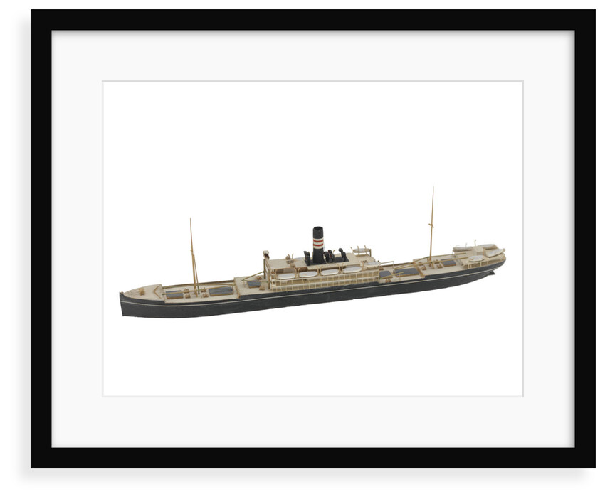 Waterline model; Miniature model by Reginald Carpenter