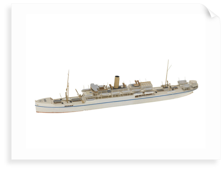 Waterline model; Miniature model by Reginald Carpenter