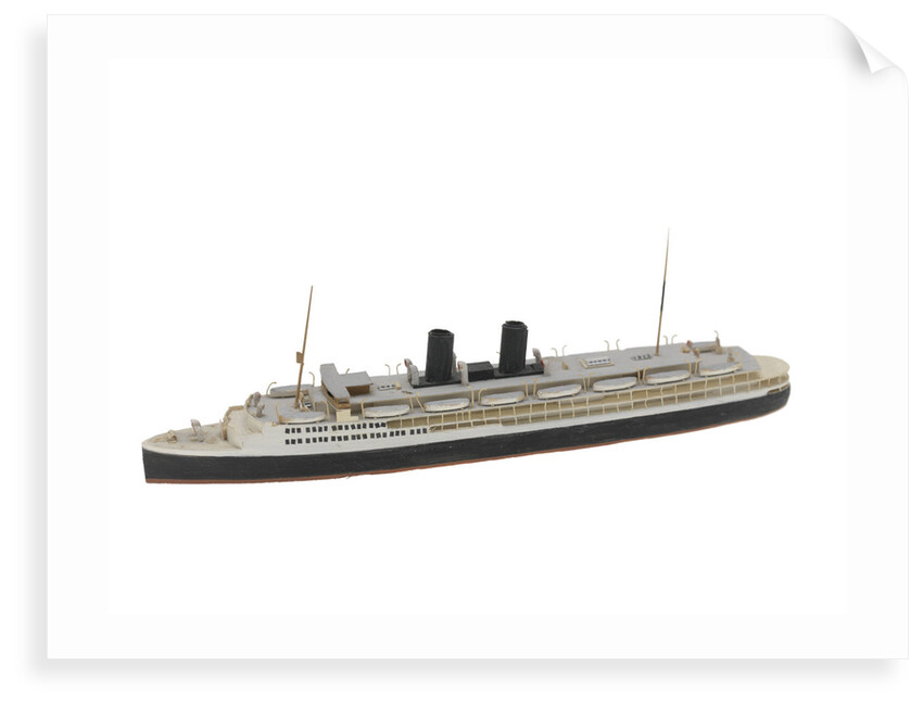 Waterline model; Miniature model by Reginald Carpenter