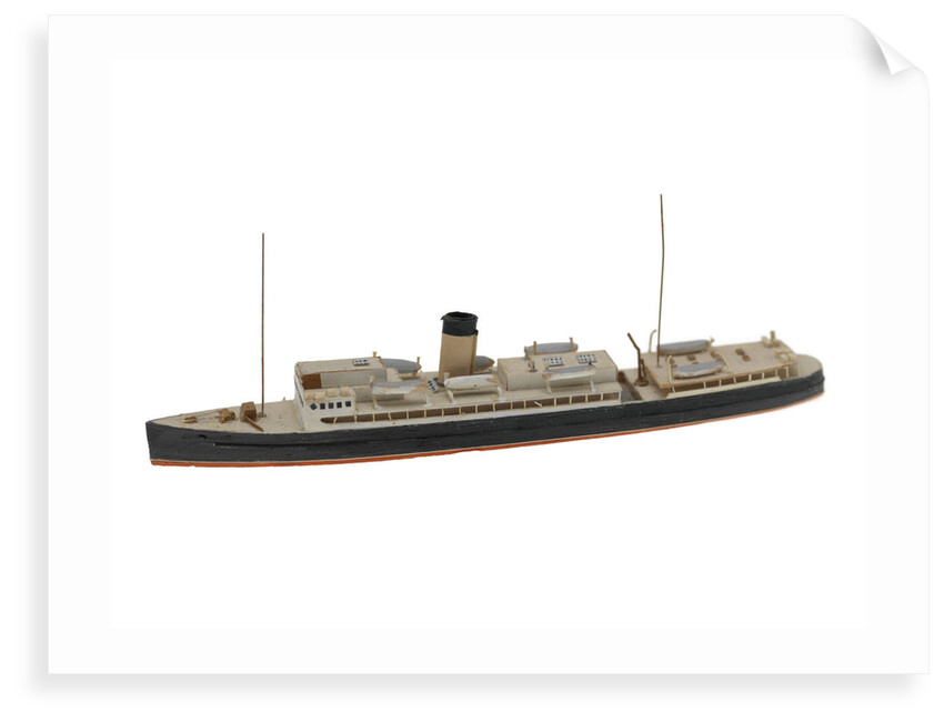 Waterline model; Miniature model by Reginald Carpenter