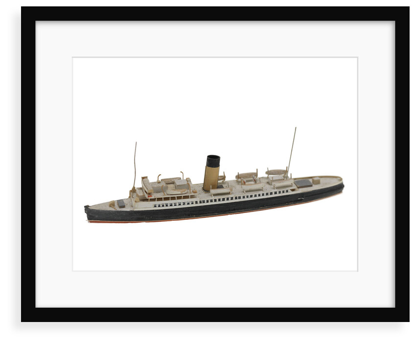 Waterline model; Miniature model by Reginald Carpenter