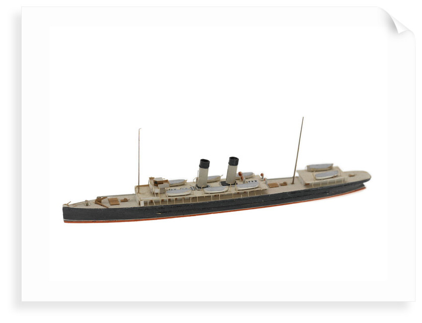 Waterline model; Miniature model by Reginald Carpenter