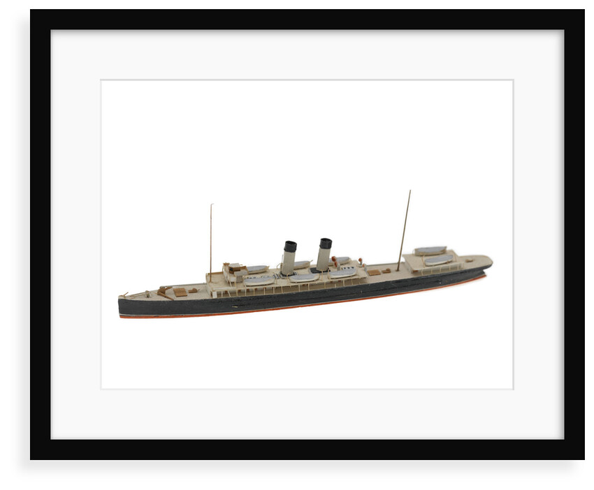 Waterline model; Miniature model by Reginald Carpenter