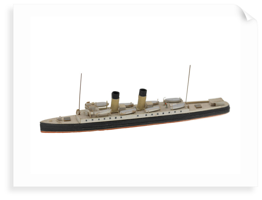 Waterline model; Miniature model by Reginald Carpenter