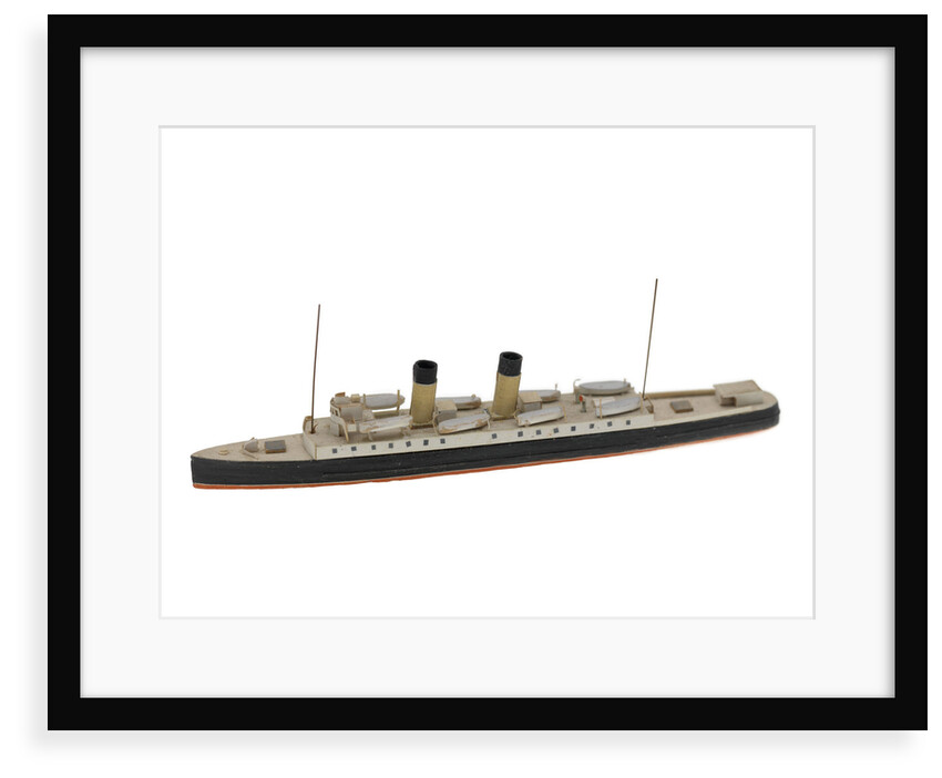 Waterline model; Miniature model by Reginald Carpenter