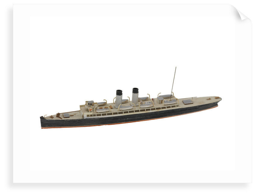 Waterline model; Miniature model by Reginald Carpenter