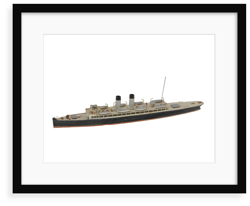 Waterline model; Miniature model by Reginald Carpenter