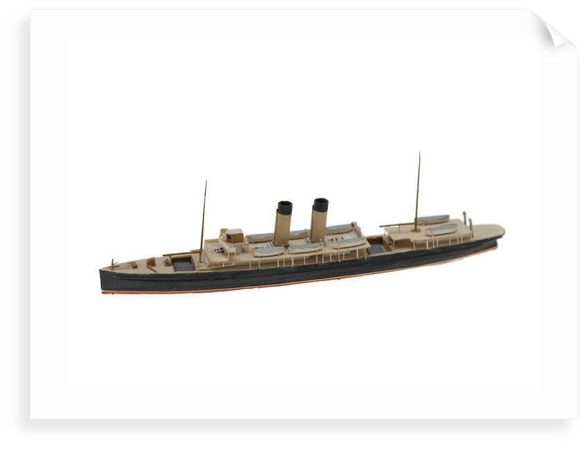 Waterline model; Miniature model by Reginald Carpenter