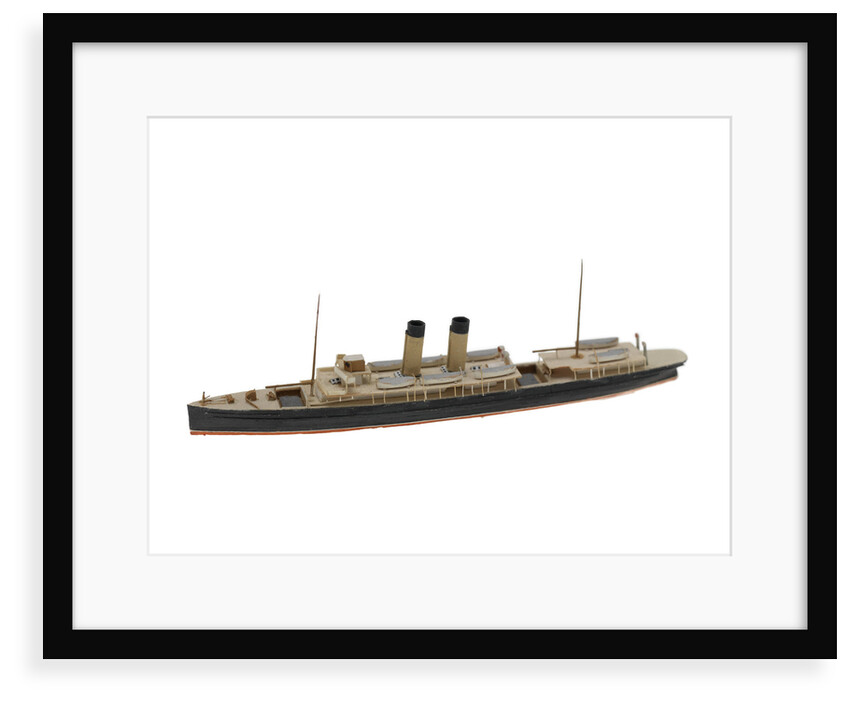 Waterline model; Miniature model by Reginald Carpenter