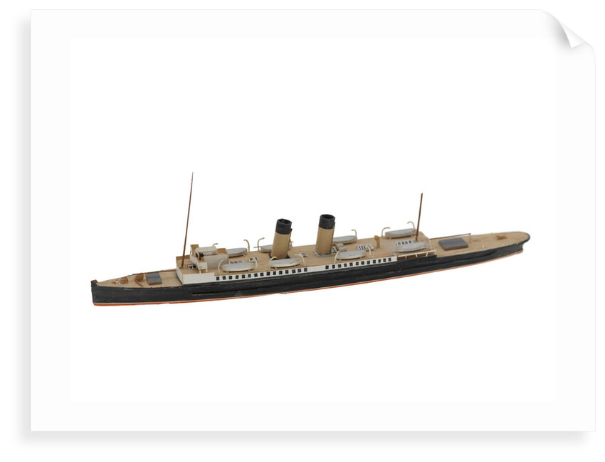 Waterline model; Miniature model by Reginald Carpenter