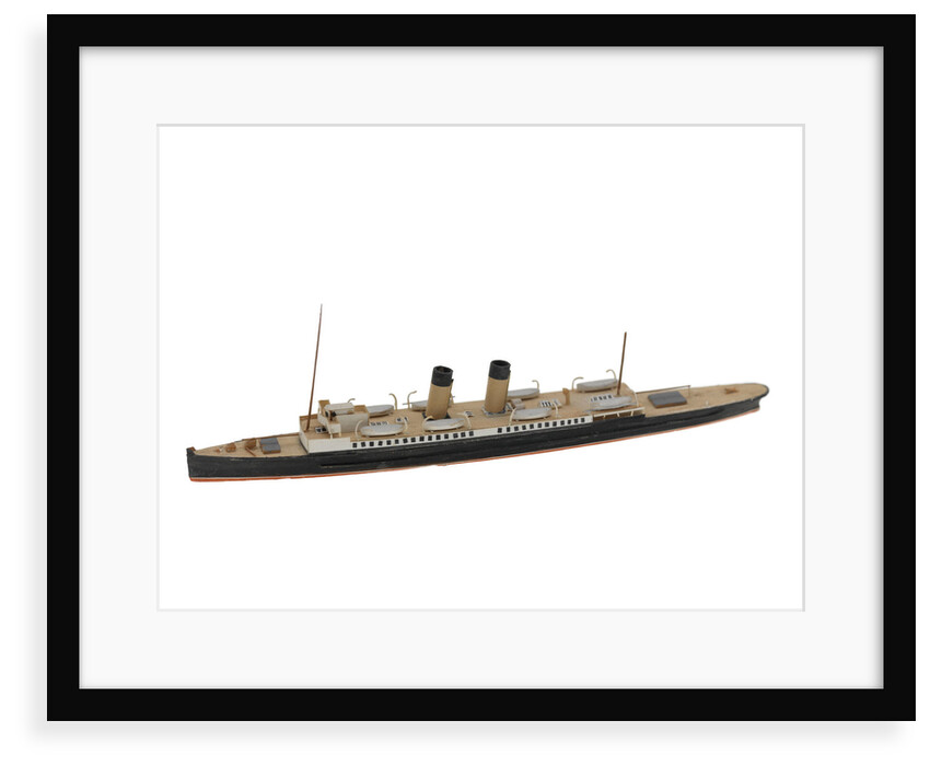 Waterline model; Miniature model by Reginald Carpenter