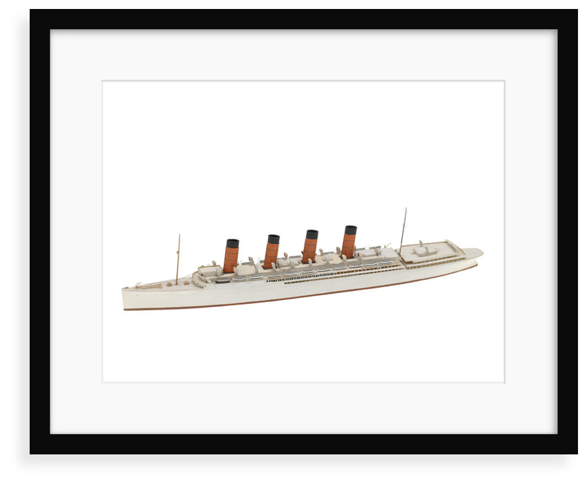 Waterline model; Miniature model by Reginald Carpenter