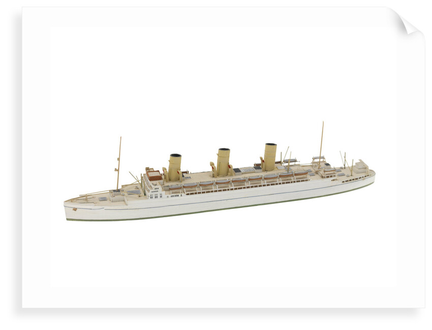 Waterline model; Miniature model by Reginald Carpenter