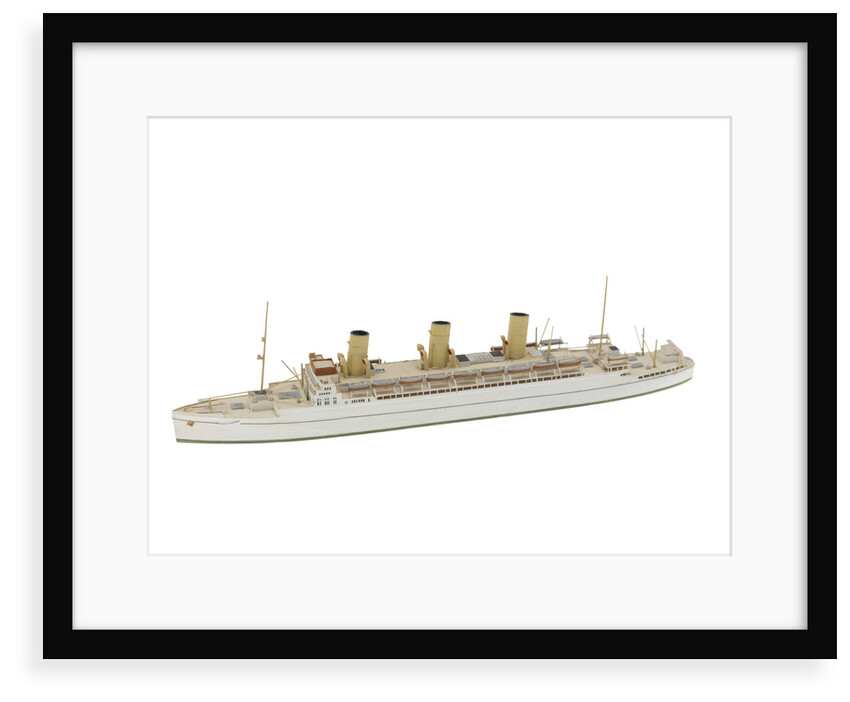 Waterline model; Miniature model by Reginald Carpenter