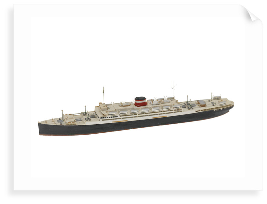 Waterline model; Miniature model by Reginald Carpenter