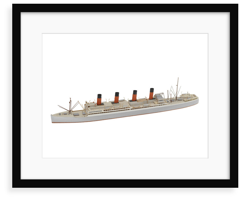 Waterline model; Miniature model by Reginald Carpenter