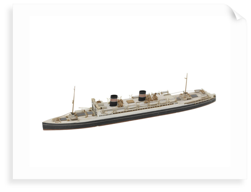 Waterline model; Miniature model by Reginald Carpenter