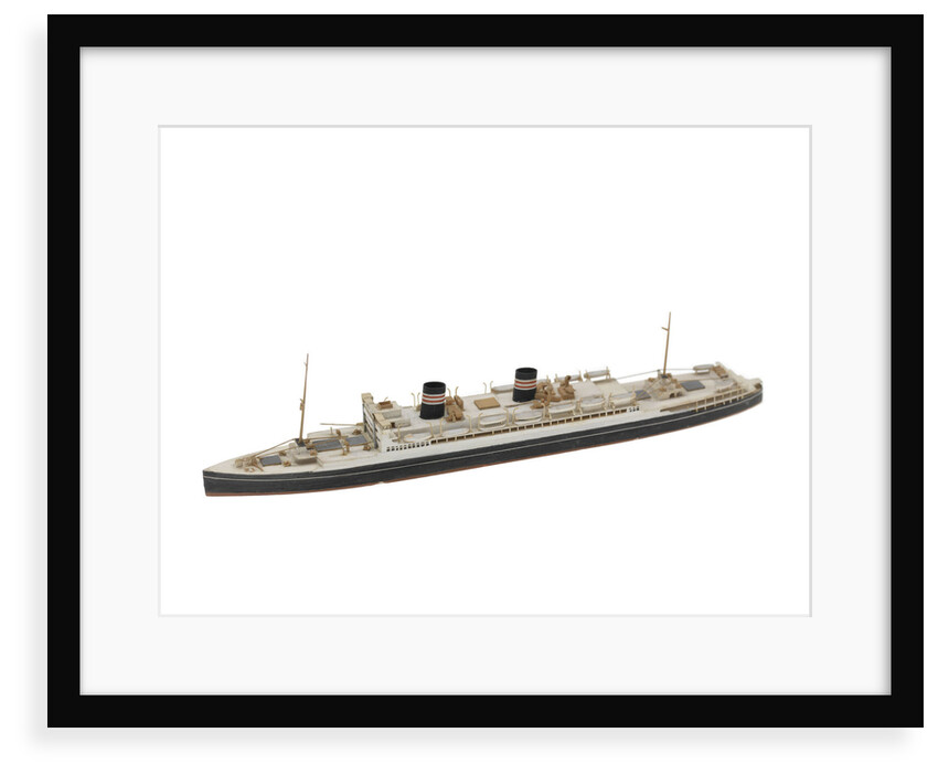Waterline model; Miniature model by Reginald Carpenter