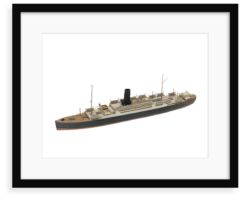 Waterline model; Miniature model by Reginald Carpenter