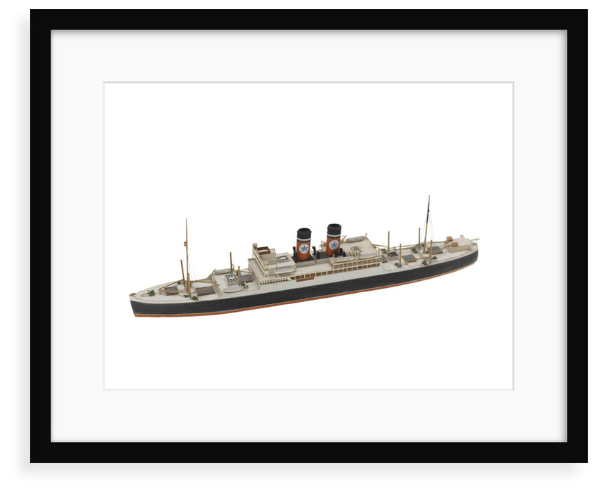 Waterline model; Miniature model by Reginald Carpenter