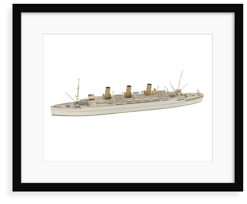 A waterline model of a passenger vessel by Reginald Carpenter