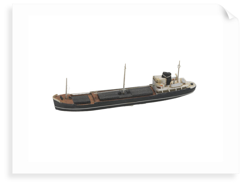 Waterline model; Miniature model by Reginald Carpenter