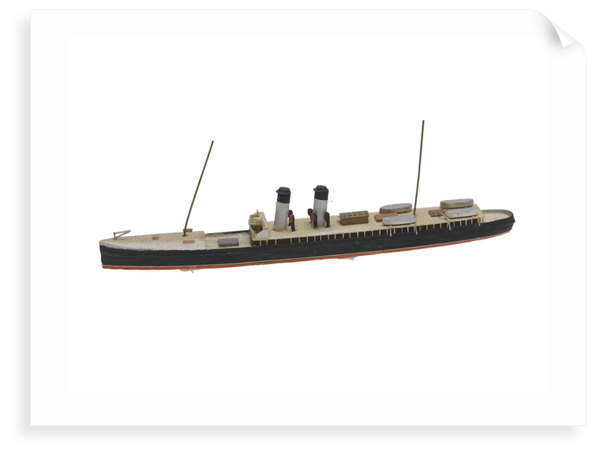 Waterline model; Miniature model by Reginald Carpenter