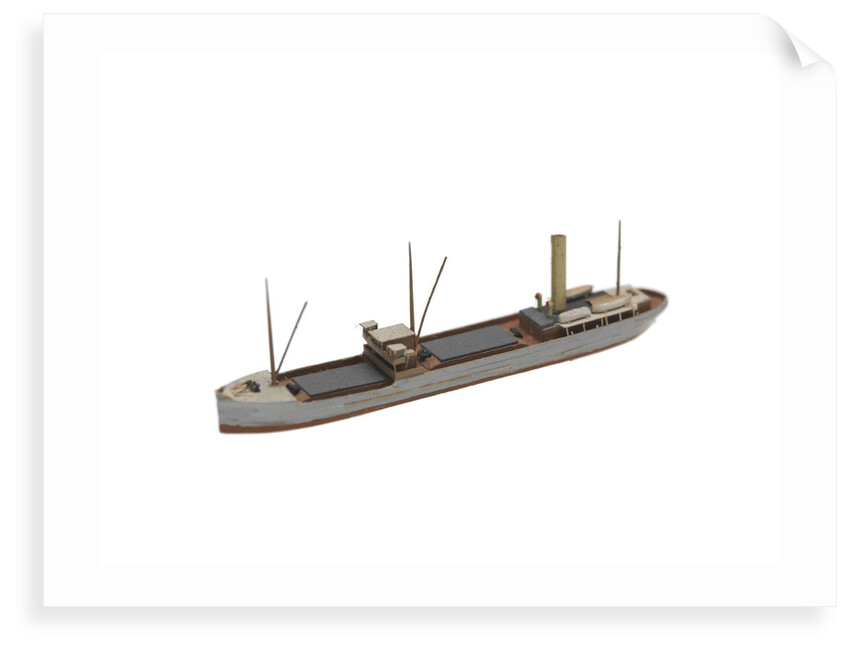 Waterline model; Miniature model by Reginald Carpenter