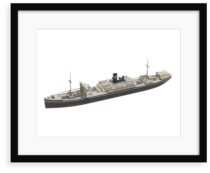 Waterline model; Miniature model by Reginald Carpenter
