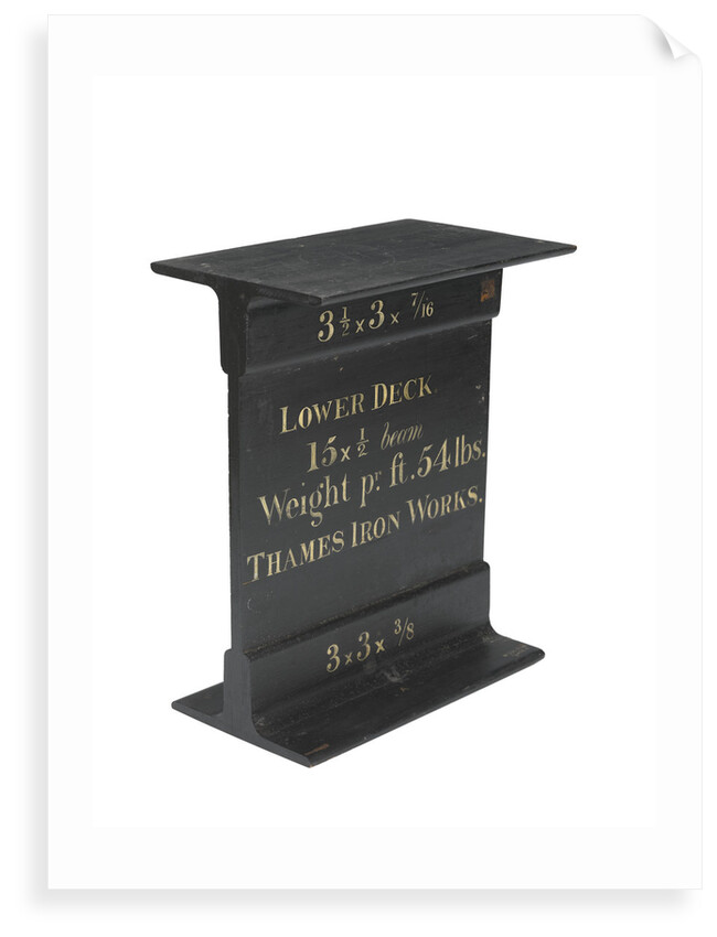 Sectional model; Iron beam by unknown