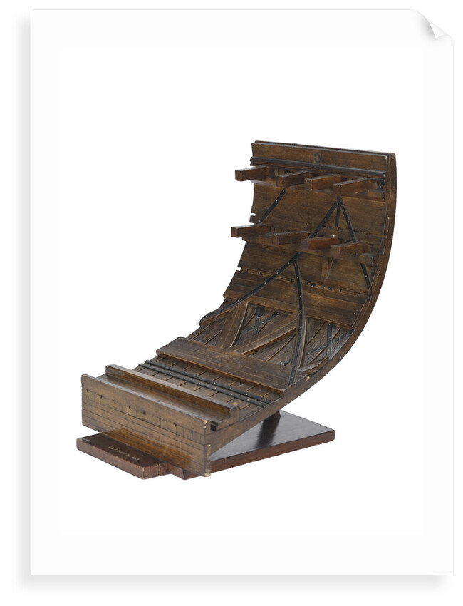 Sectional model; Plank-on-frame by Unknown