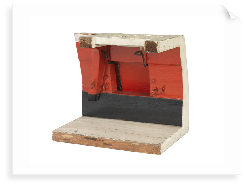 Sectional model; Midship model; Gun port model by unknown